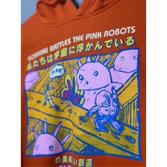 Independent Trading Company "Yoshimi Battles the Pink Robots" Orange Hoodie - Picture 4 of 12